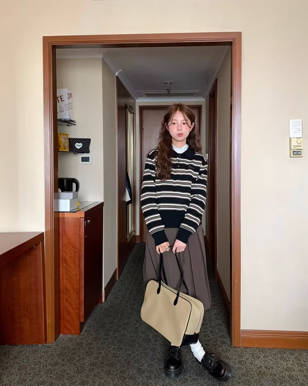 Yellow Check Shirt  WH0006