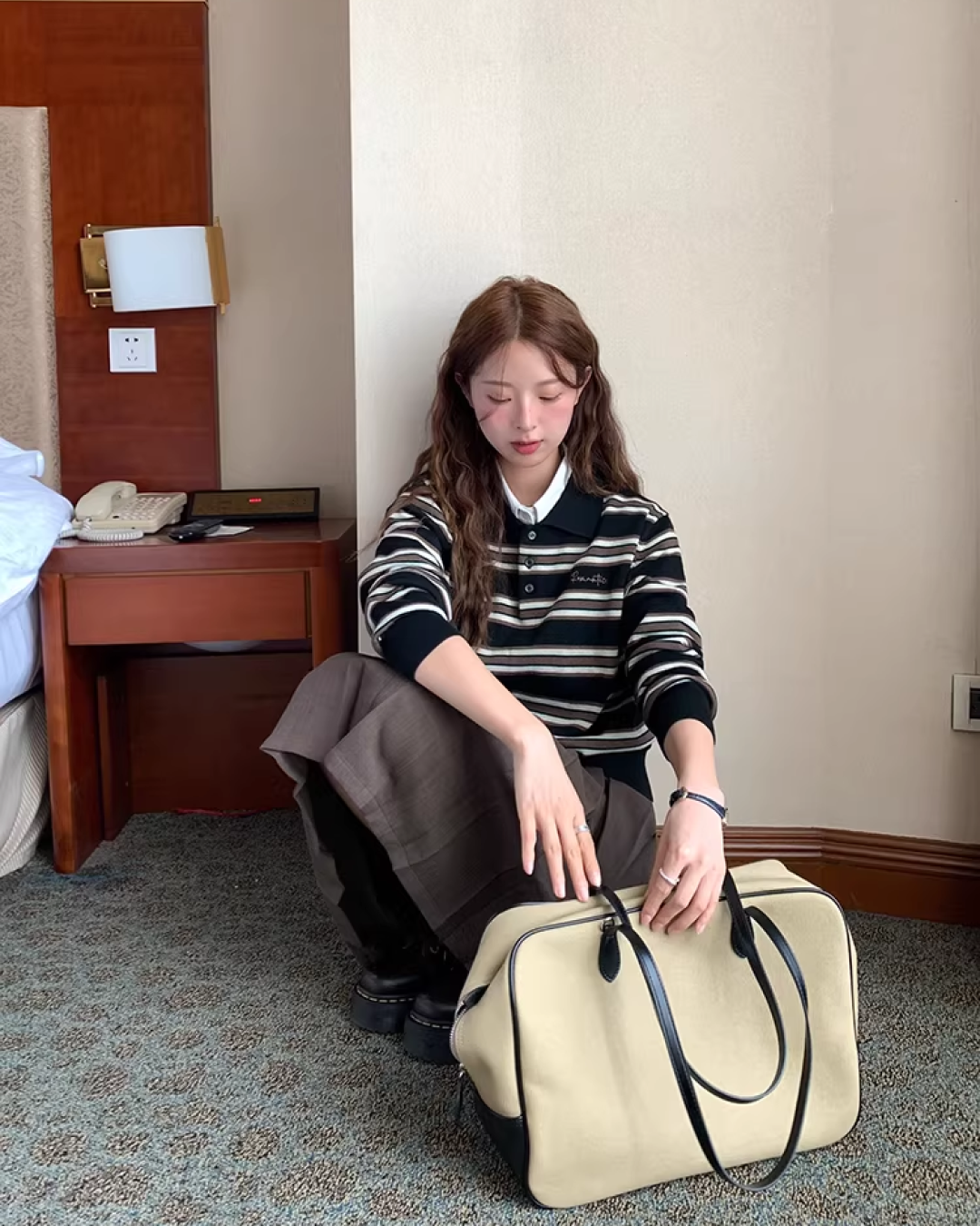 Yellow Check Shirt  WH0006