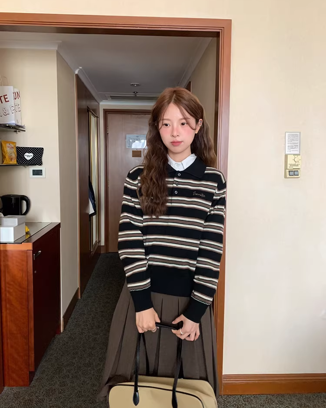 Yellow Check Shirt  WH0006