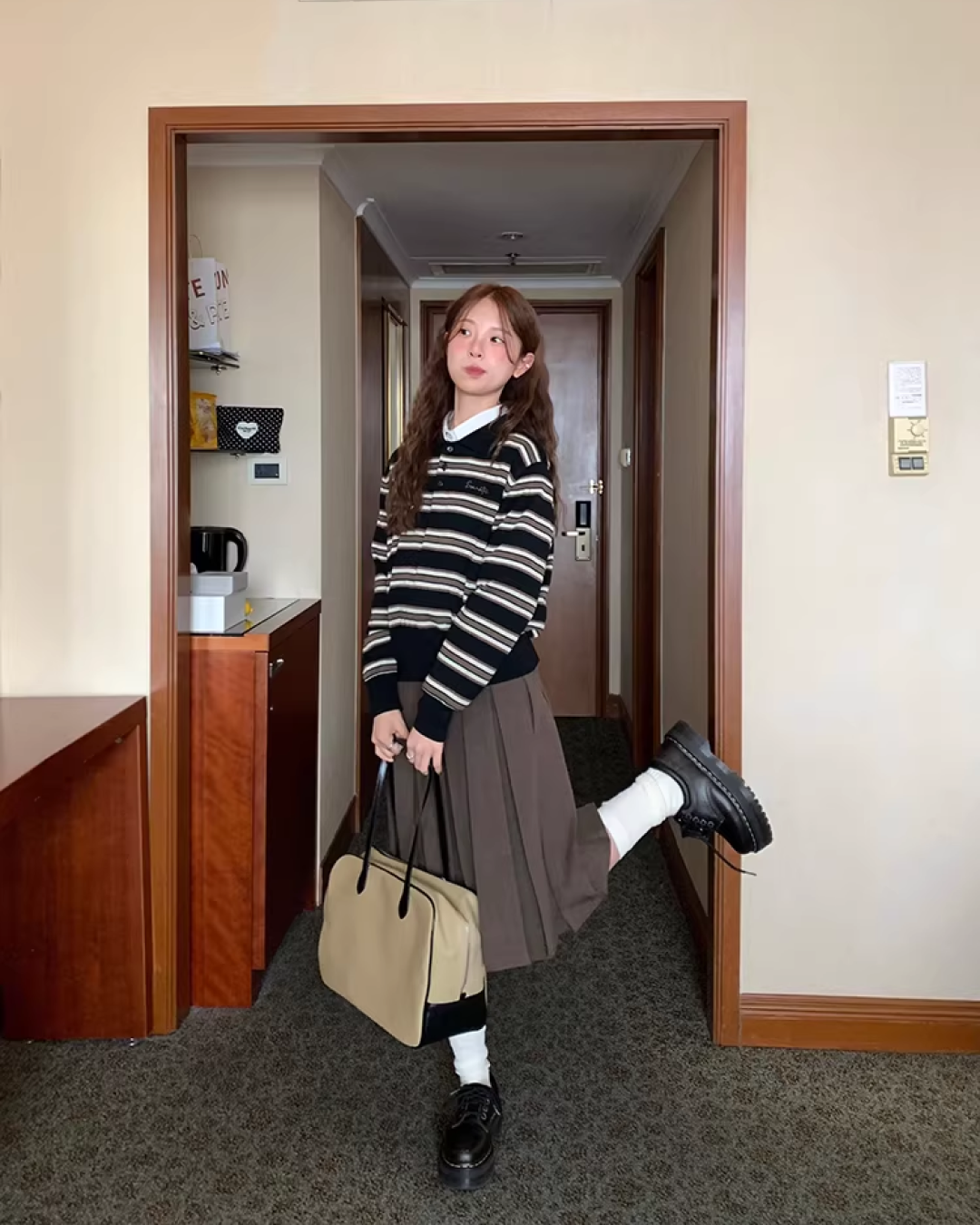 Yellow Check Shirt  WH0006