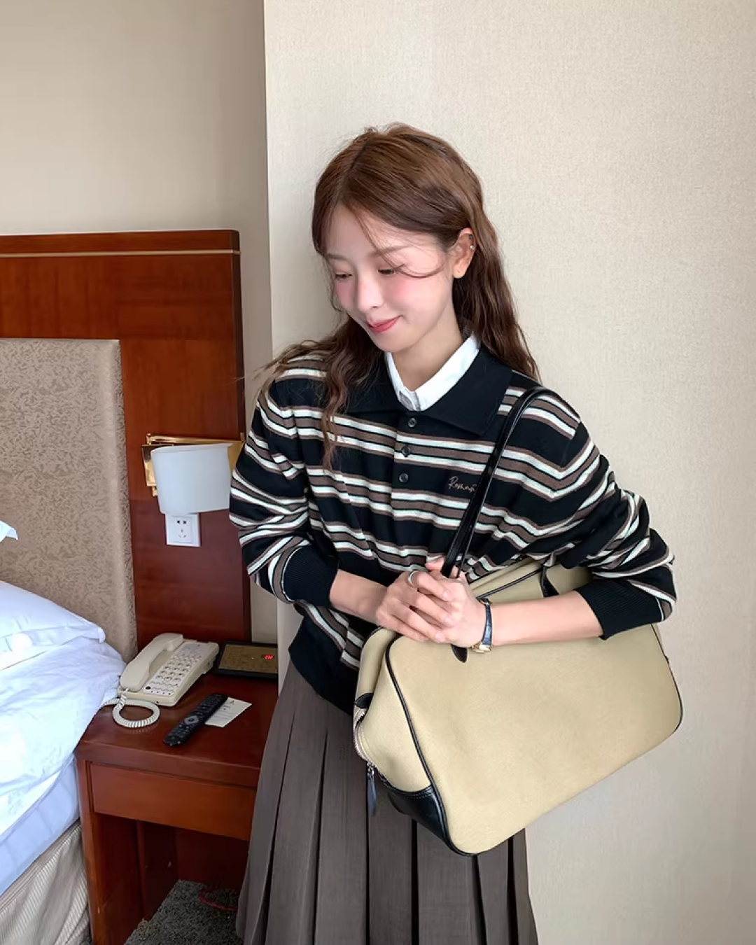 Yellow Check Shirt  WH0006