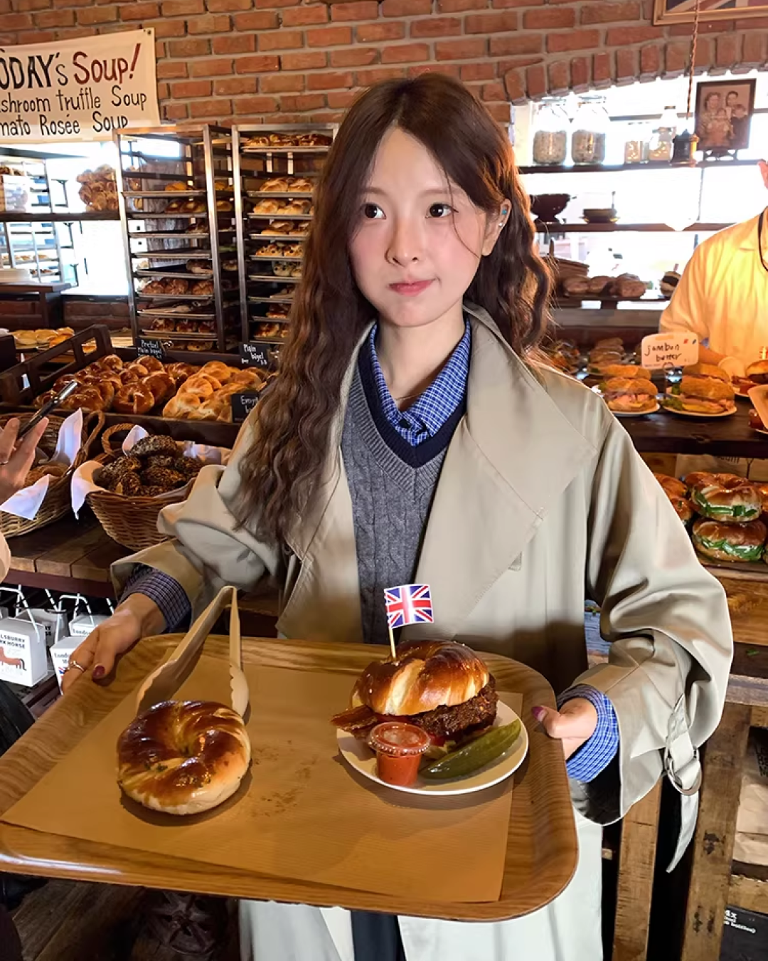 Stand Collar Long Trench Coat  WH0009