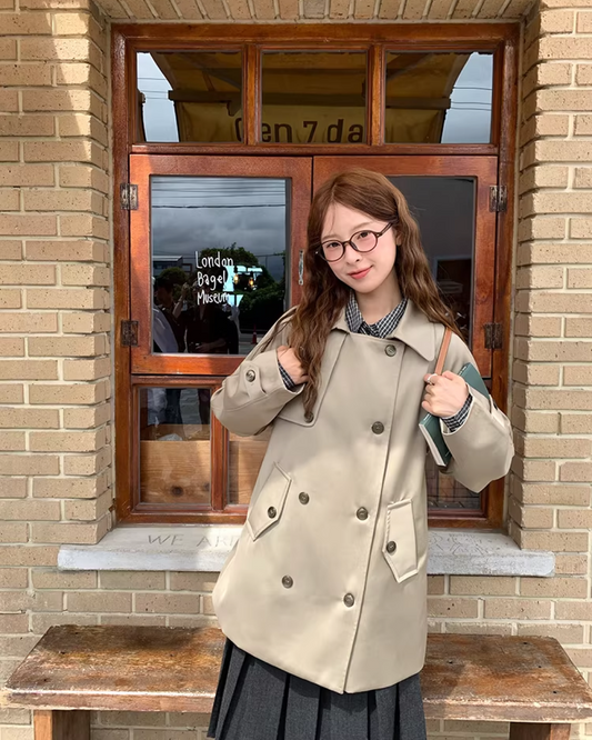 2way Double-breasted  Trench Coat  WH0010