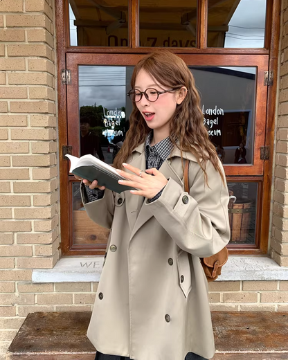 2way Double-breasted  Trench Coat  WH0010