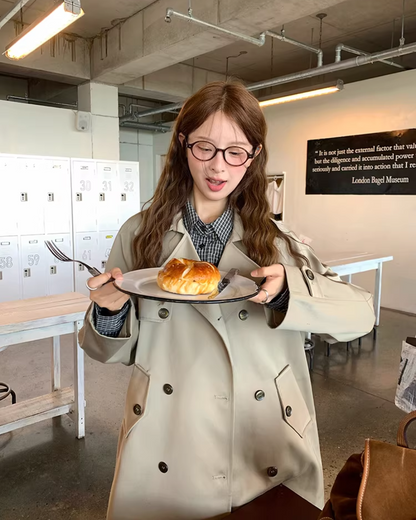 2way Double-breasted  Trench Coat  WH0010