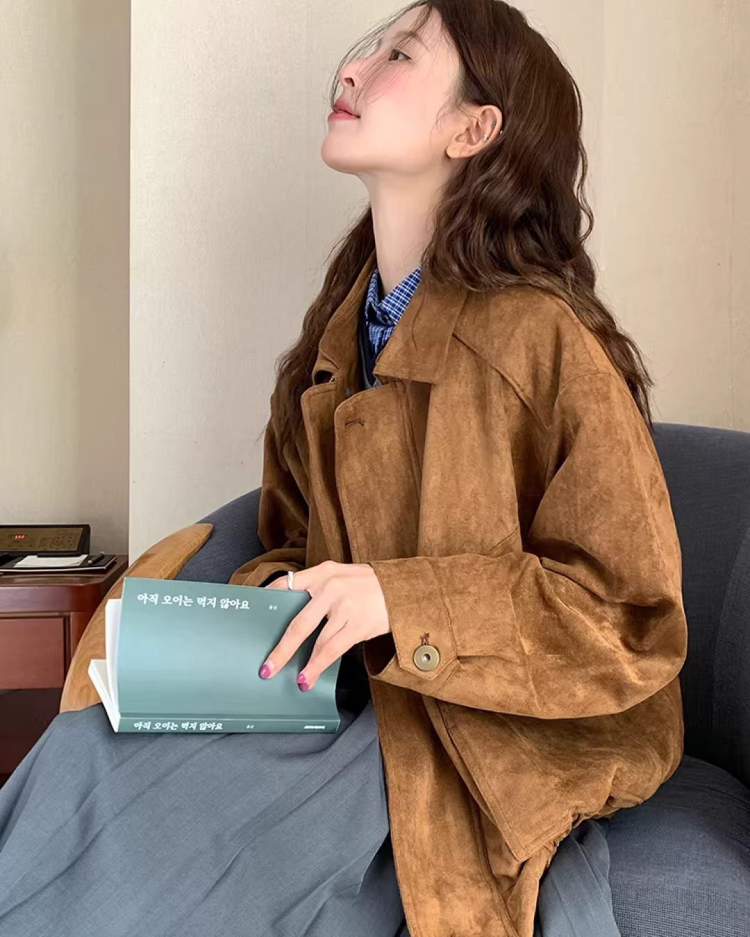 Brown Suede Short Jacket  WH0011