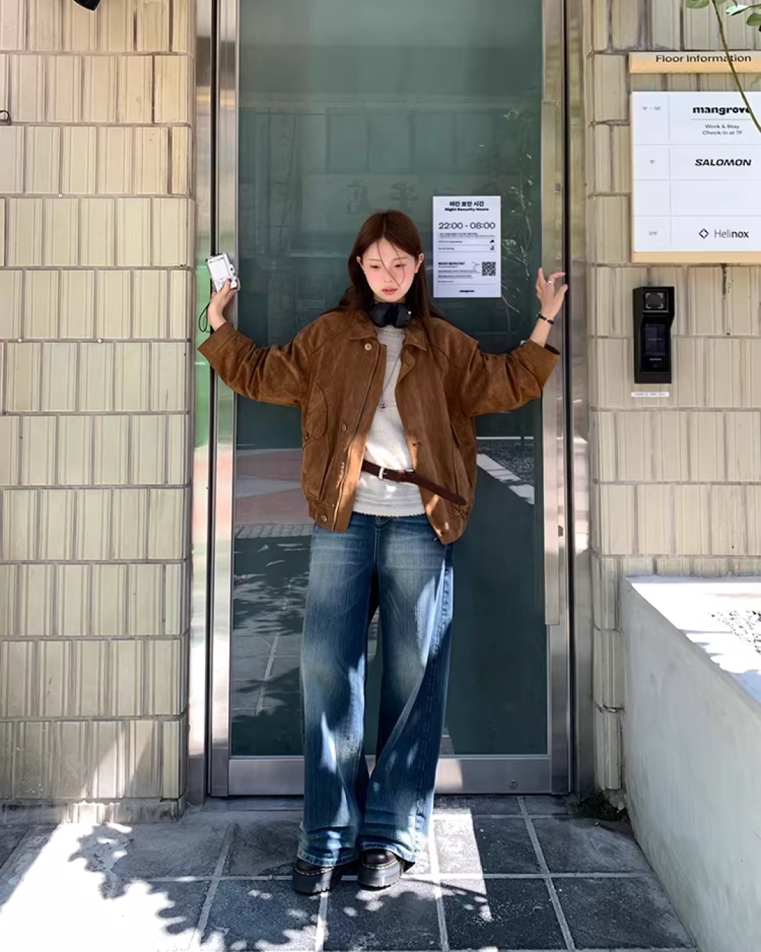 Brown Suede Short Jacket  WH0011