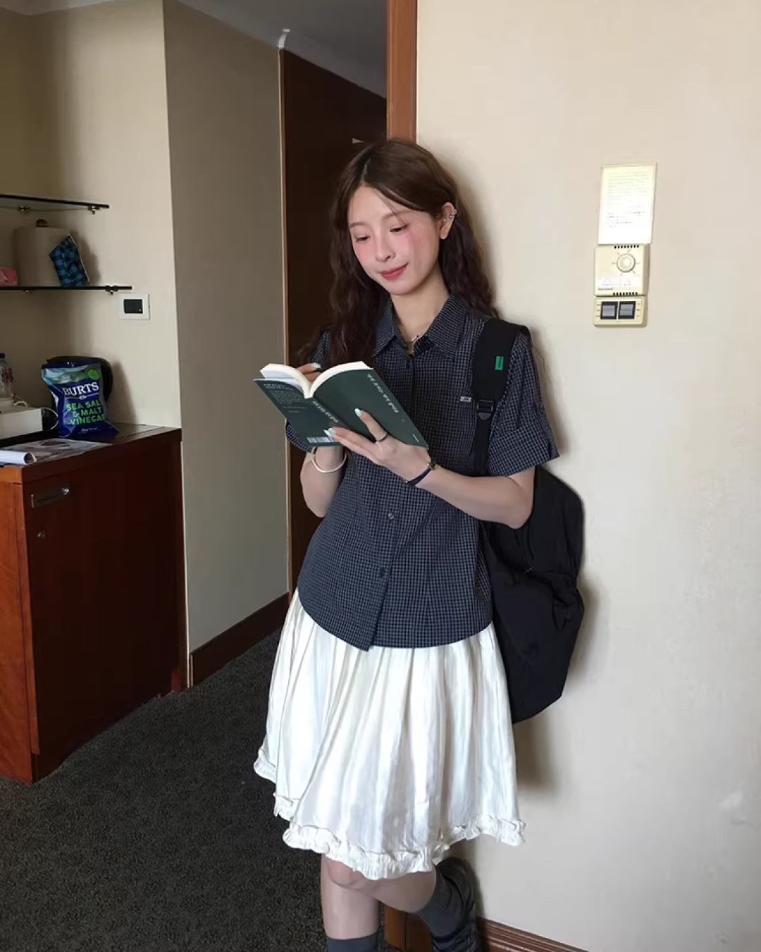 Billiance White Midi Skirt WH0014