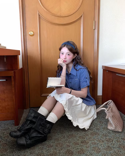 Billiance White Midi Skirt WH0014