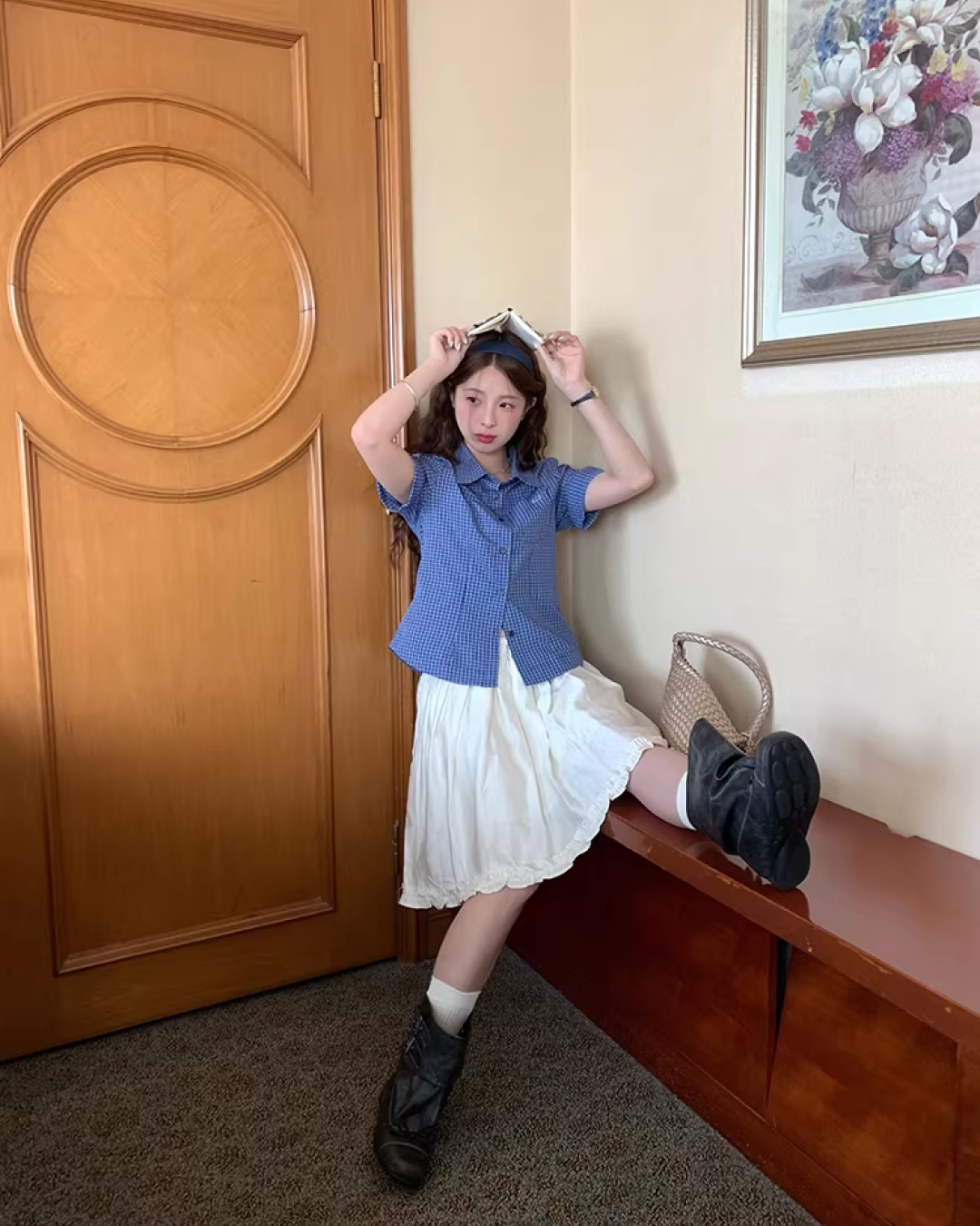 Billiance White Midi Skirt WH0014