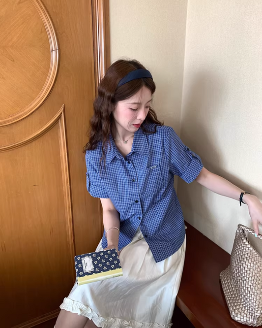 Checkered Half Sleeve Shirt WH0015