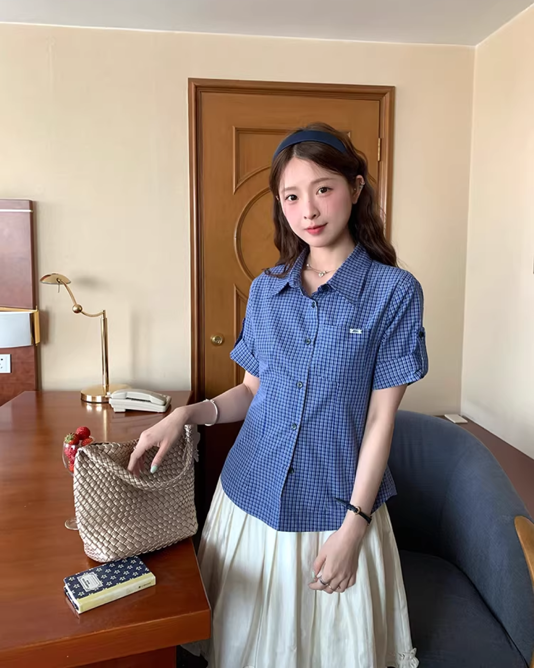 Checkered Half Sleeve Shirt WH0015