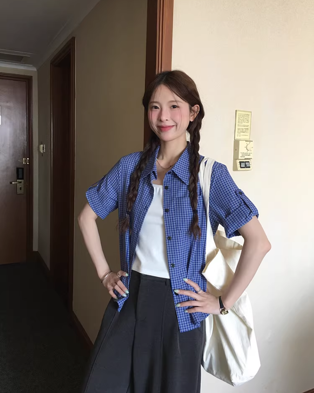 Checkered Half Sleeve Shirt WH0015