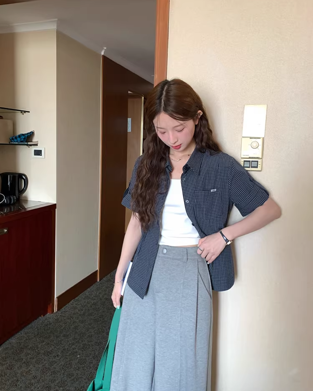 Checkered Half Sleeve Shirt WH0015